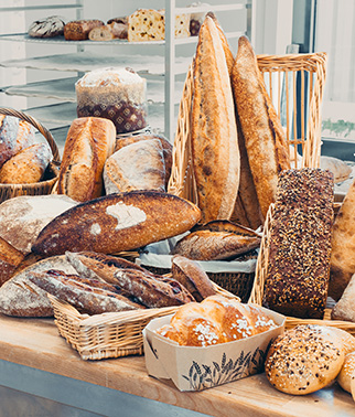 Various finished product applications of Perspective sourdough in the bakery