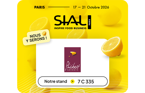 Bannière SIAL Paris 2026 – Philibert Savours sera présent du 17 au 21 octobre, stand 7 C 335