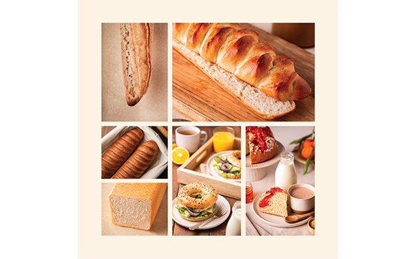 Plusieurs applications produits finis en boulangerie viennoiserie pour le levain perspective