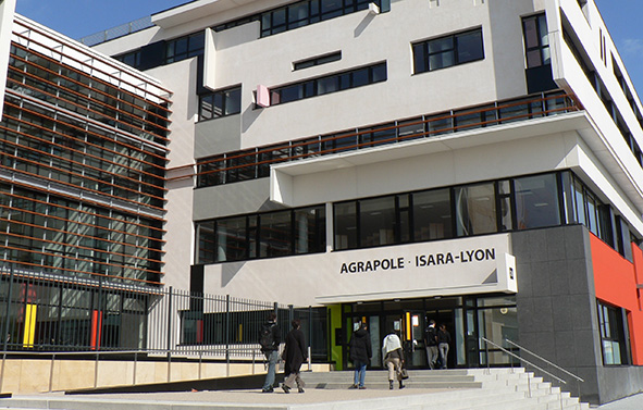 Exterior view of the ISARA School building in Lyon, home to the Philibert Savours Research Institute